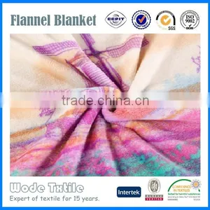 Promotional Flower Printed Flannel Fleece and Coral Fleece Blanket With Cheap Price thumbnail-3