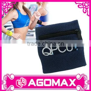 Customized OEM Popular Gift Durable Sports Zipper Sweatband thumbnail-1
