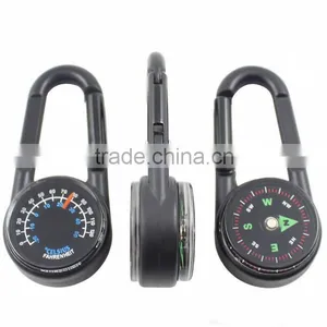 Protable Zinc Alloy Carabiner Compass/ Compass Carabiner thumbnail-1