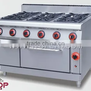 Stainless Steel 4 Burner Gas Cooker With Oven thumbnail-3