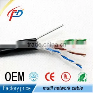 Utp/Ftp Cable Cat5e /cat6 Outdoor With Messenger thumbnail-1