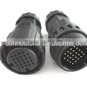 24 Poles M25 Cable to Cable Waterproof Connector for Signal Transmission thumbnail-1