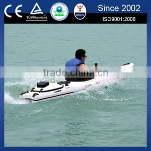 2014 Hison 4 Stroke Jet Engine Powered Fiberglass Canoe 18 thumbnail-1