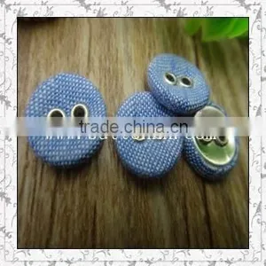 Fashion Garment Accessory Blue Fabric Covered Buttons thumbnail-1