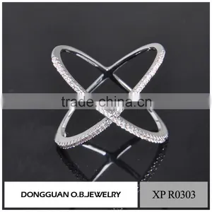 Custom Ladies White Gold Fashion Ring Finger Rings Photos Wholesale thumbnail-5