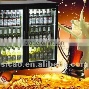 208L Two Glass Door Beverage Display Cooler for Beer thumbnail-4