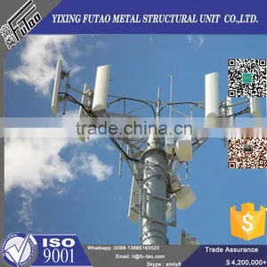 High Quality Galvanized Hot-sale Steel Tubular Telecommunication Pole thumbnail-4