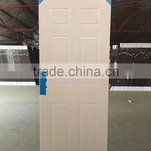 Baodu Brand Plain Door Panel 6 Panel Interior Steel Doors With Frame thumbnail-2