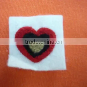 Heart Embroidery Patch for Garments thumbnail-1