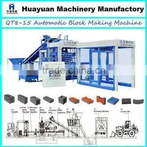 QT8-15 Automatic Brick Making Machine Price/hydraulic Brick Making Machine Line thumbnail-1