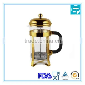 Borosilicate Glass Gold-plating French Coffee thumbnail-1