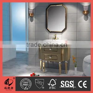 800MM Natual Marble Top Stainless Steel Bathroom Vanity T-6629 thumbnail-1