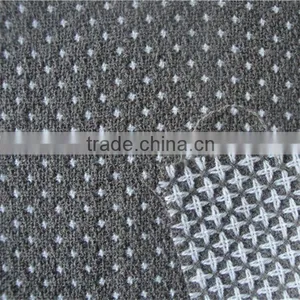 Brown Backgroud With White Dot Pattern Acrylic Fabric thumbnail-1
