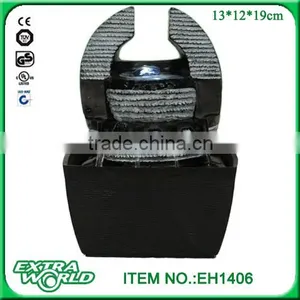 Modern Silhouette LED Indoor Tabletop Fountain Waterfall thumbnail-4