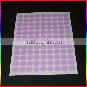Custom Round Fluorescent Sticker thumbnail-1