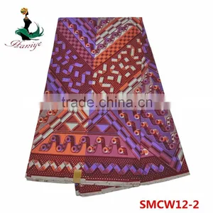 2016 Fashion Real Wax Fabric African Printed Wax Fabric SMCW14 High Quality thumbnail-5