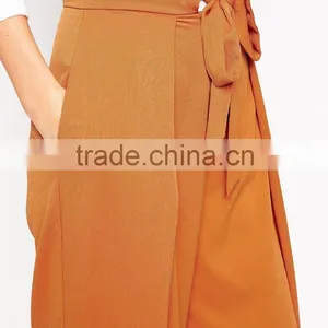 European Organge Custom Loose Style Office Lady Pants thumbnail-5