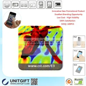 Non-toxic Eco-friendly All Purpose Washable Sticker Mobile Phone Wiper thumbnail-2