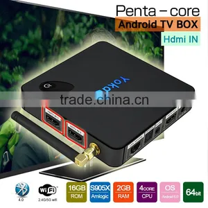 Yoka TV Dual Frequency Wifi S905X Quad Core CPU Penta Core Gpu on the Top Box thumbnail-6