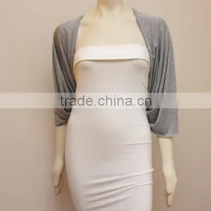 Super Soft Bamboo Spandex Light Grey Top Quality European Fashion Nursing Wrap Scarf Poncho thumbnail-1