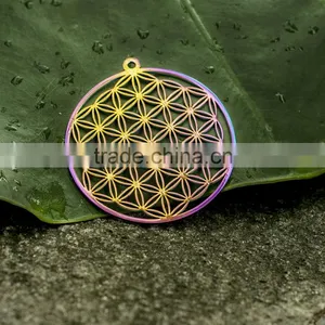 316l Stainless Steel Jewelry Flower of Life Pendant Wholesale thumbnail-6