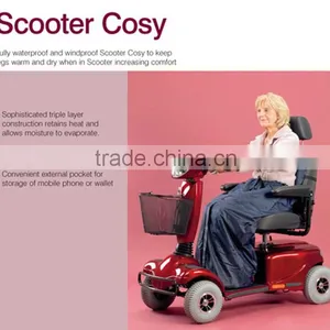 Wheelchair Accessories Fleece Lining Waterproof Scooter Cosy Warm Full Length Zip Phone Pocket Scooter Clothing thumbnail-1