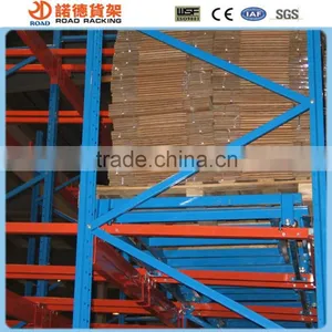 Push Back Rack Painting Racking System With 5 Pallet Depth thumbnail-6