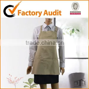 Center Divided Patch Pockets Solid Aprons Wholesale thumbnail-1