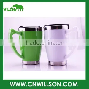Cheap Custom Stainless Steel Thermal Mug With Handle thumbnail-1