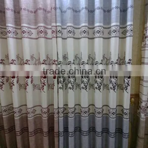 Various Kinds Pattern of Polyester Thick Blackout Curtain Fabric/ Flocked Velvet Fabric thumbnail-1