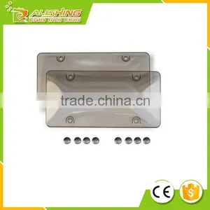 Wholesale Promotional Car Bubble License Plate Shield Cover With Matching Screws Caps, Clear (Set of 2) thumbnail-1