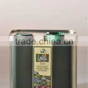 HIGH QUALITY EXTRA VIRGIN EARLY HARVEST OLIVE OIL by LALELI ( PRODUCED IN TURKEY ) ( 3 Liter Tin - Can ) thumbnail-1
