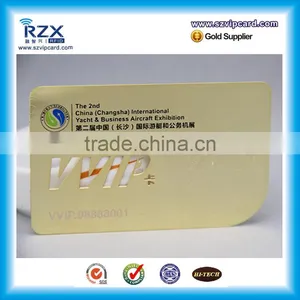 Free Sample Cut Letters Metal VIP Card Gold Metal Card for Members thumbnail-1