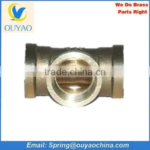 Low MOQ Brass Tee Pipe Fitting. thumbnail-1