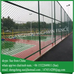Dark Green Color Chain Link Fence for Volleyball Court thumbnail-2