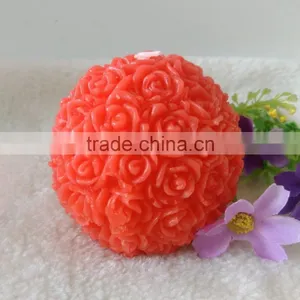 Small Rose Flower Ball DIY Crafts Mold Handmade Decorative Silicone Soap And Candle Molds thumbnail-5