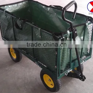 Heavy Duty Garden Tool Wagon Cart TC1846,metal Fence thumbnail-1