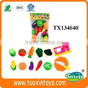 Plastic Cut Fruits and Vegetables Toys Cooking Toys Kitchen Sets thumbnail-3