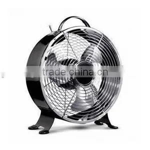 9 Inch Colour Mini Metal Gift Fan Clock Fan Electric Fan for Promotion Gift and Present Use thumbnail-1