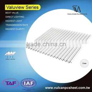 UV Resistant Transparent Solid Corrugated Polycarbonate Sheets (Valuview Clear Series) thumbnail-4