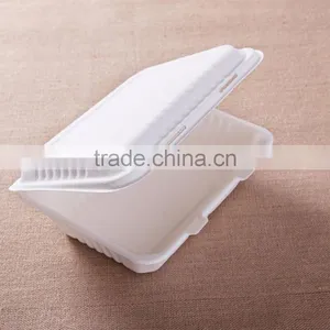 Biodegradable and Compostable Sugarcane Fast Food Take Away Lunch Box thumbnail-2