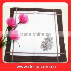 Embroidered Printing Flower Pattern Handkerchiefs thumbnail-1