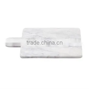White Carrara Marble Kitchen Accessories Marble Serving Board thumbnail-1