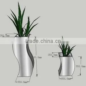 FO-9008 S-Type Stainless Steel Plant Pots thumbnail-3