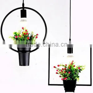 Sky Garden LED Hanging Lantern Light With Planter Pot thumbnail-1