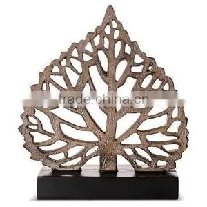 Metal Leaf Antique Designer Sculpture thumbnail-1