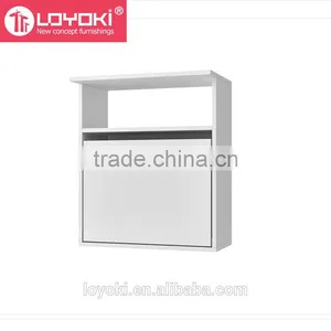 New Design Wall Bar With Fold Down Shelf Floating Kitchen Organizer With 2 Shelves thumbnail-4