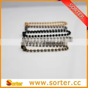 High Quality 2.4mm Ball Chain, Ball Chain for Lable Tag/ball Chain for Hang Tag thumbnail-1