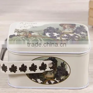 Canisters Wholesale Washing Products Tin Cans Handle Tin Box thumbnail-5