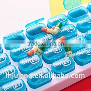 2017 New Design Plastic Pill Organizer 31 Days/plastic Monthly Pill Box thumbnail-5